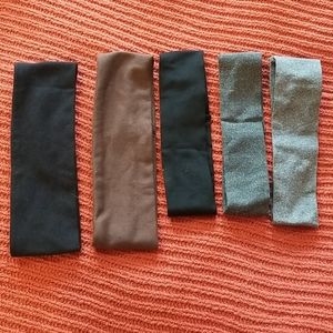 Bundle of 5 stretchy headbands